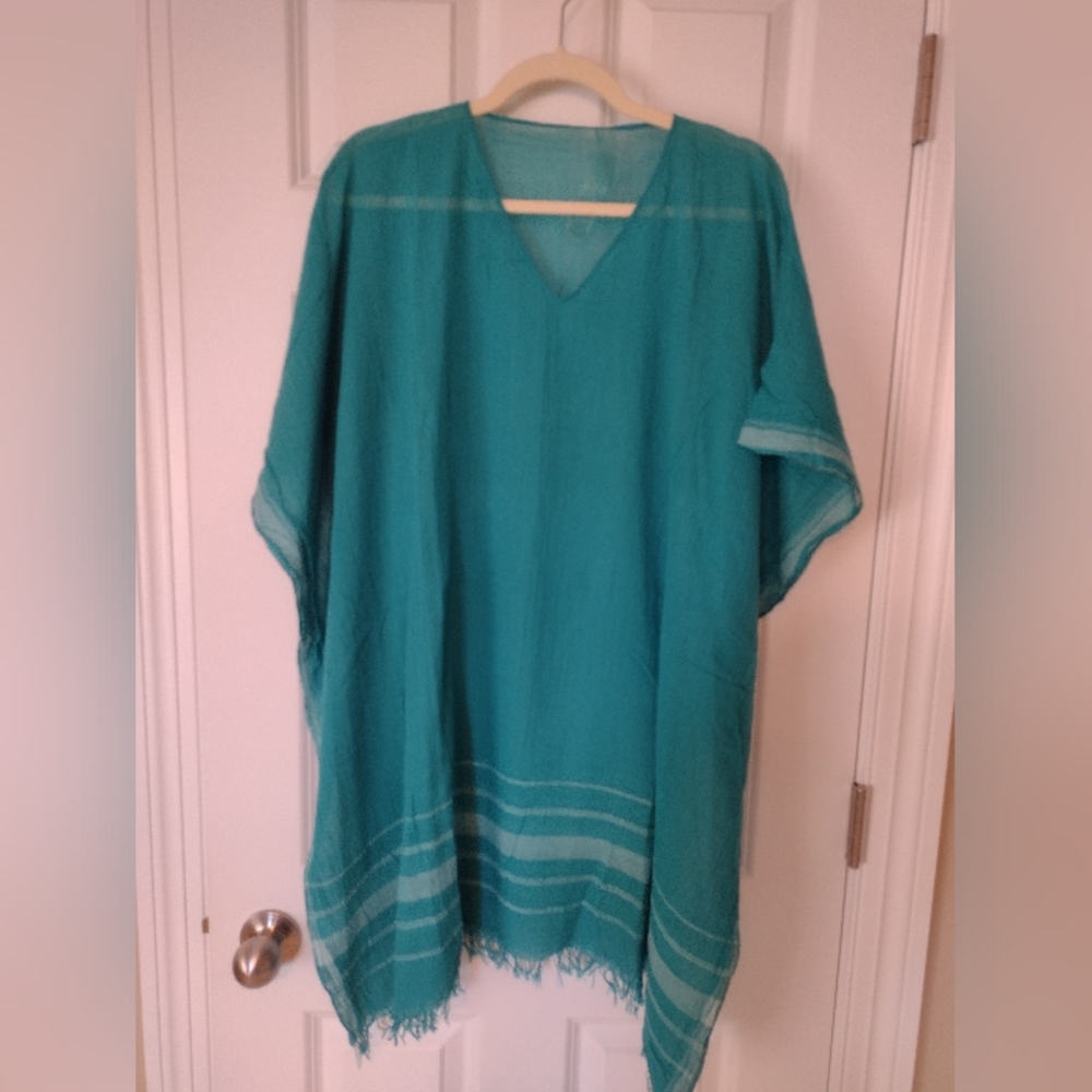Eileen Fisher organic cotton poncho